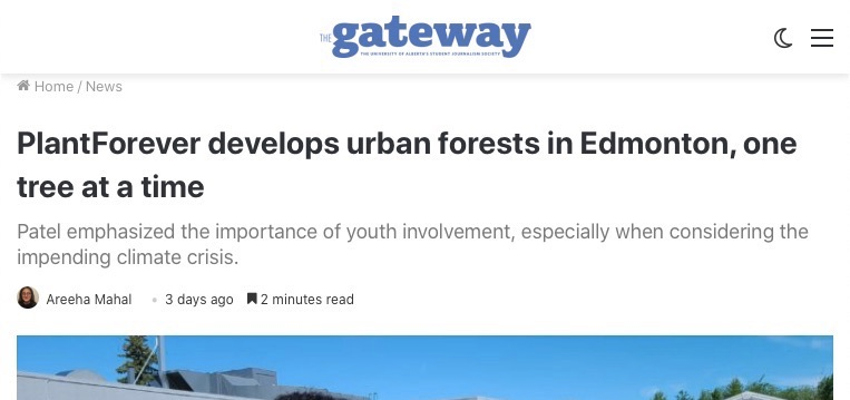 screenshot of The Gateway News Article 2021